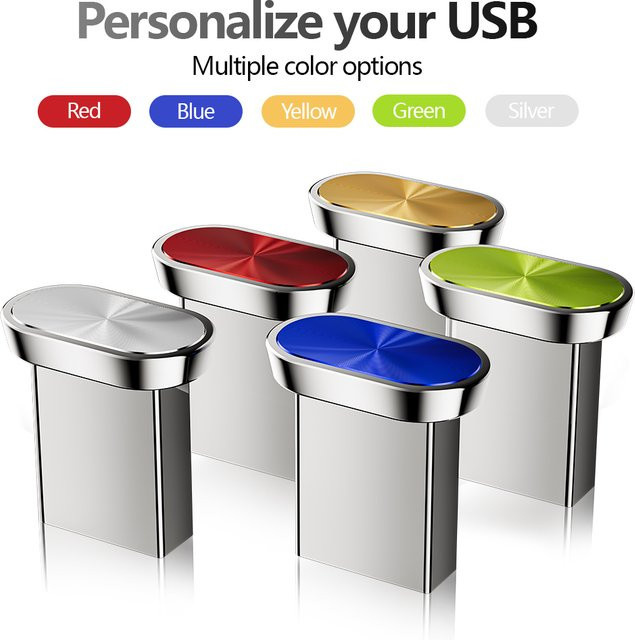 JASTER USB 3.0 Super Mini Flash Drive Speichergerät in Gelb mit USB-A Anschluss - Bild 1