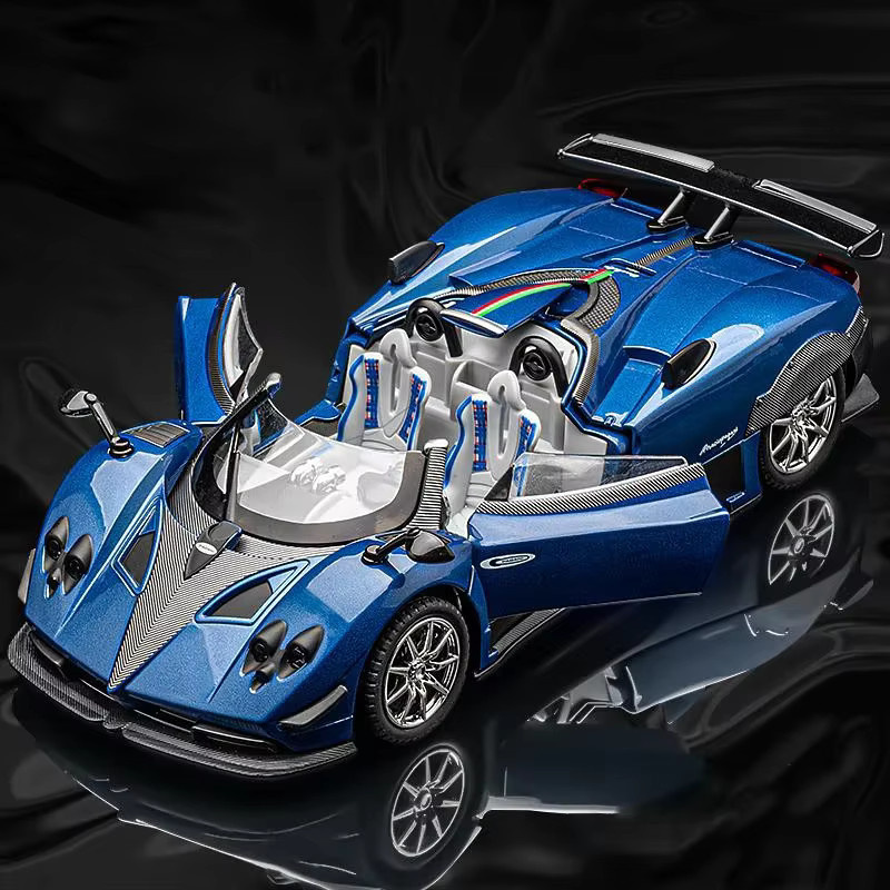 MINI AUTO Zonda HP Barchetta Sportwagen Modell, 1:24, Metall, mit Licht und Sound - Bild 2