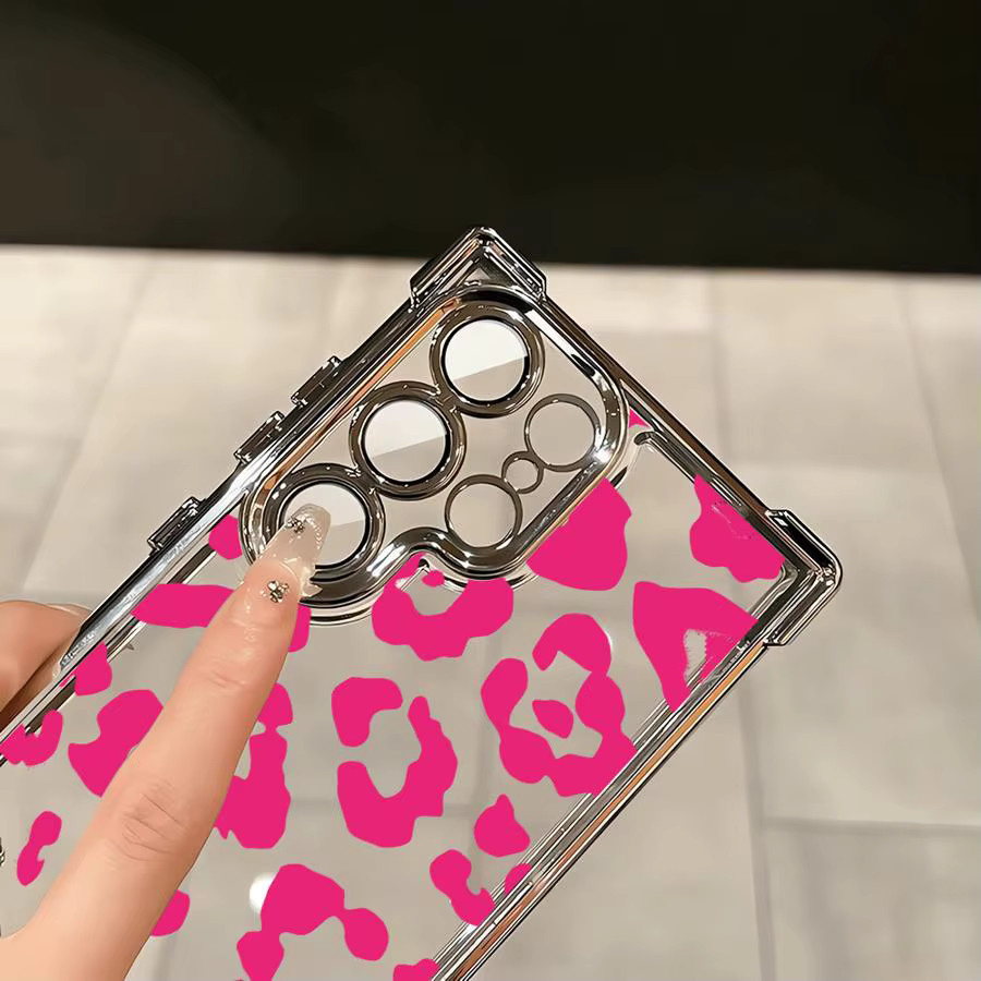 Weiche Handyhülle mit Leopardenmuster für Samsung Galaxy S21 Plus, S20 FE, S24, S25 Edge, S23, S22 Ultra in Multicolour - Bild 3