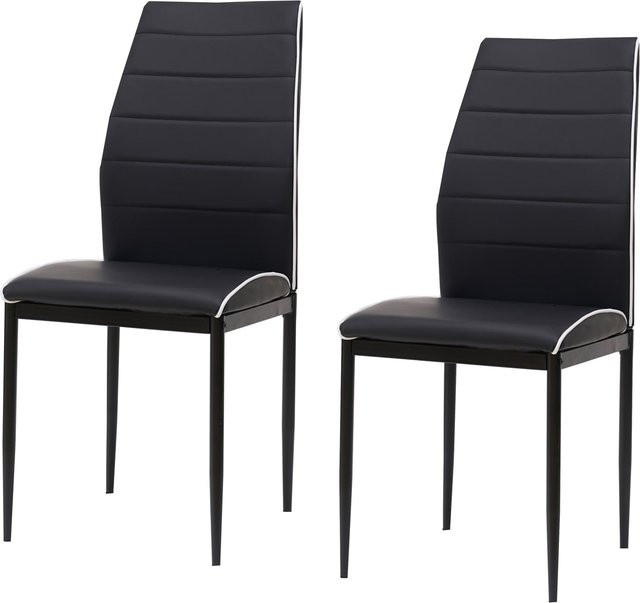 HTI-Living Stuhl Madison 2er-Set aus Kunstleder in modernem Design - Bild 1