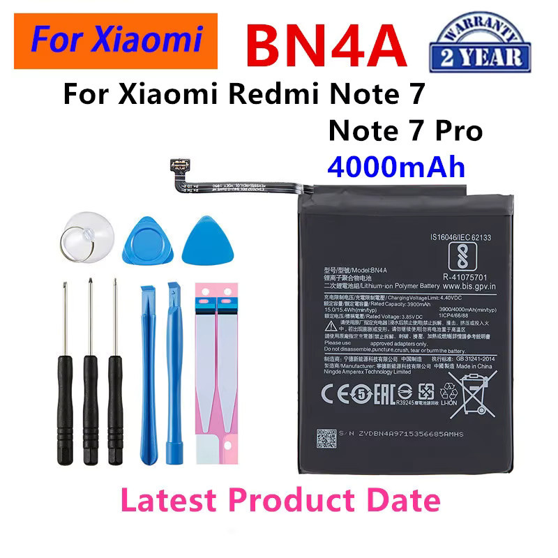Xiaomi Akku in Schwarz für Redmi Note 7 6 5A 9 9S 10 Pro 9A 9C 8 8A 5 Plus 6 6A 7 14C 15 15C - Bild 2