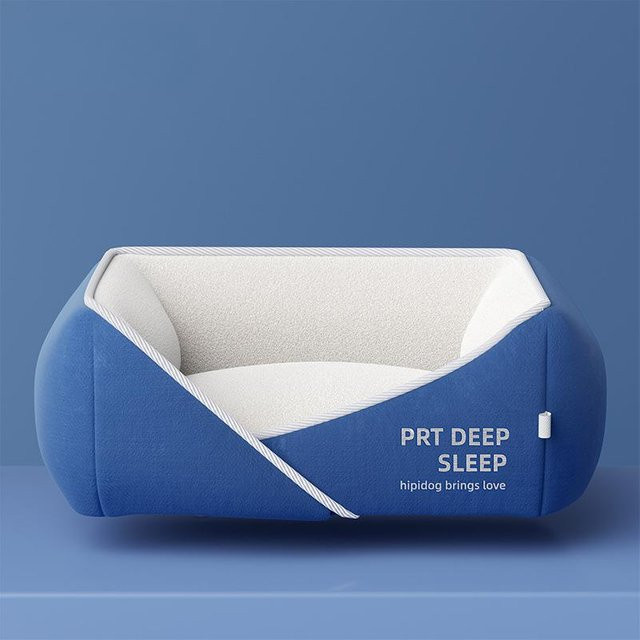 Deep Sleep Hundehüttenmatte und Katzenstreumatte, abnehmbar und waschbar, warm für Herbst und Winter, Farbe: Weiß - Bild 1