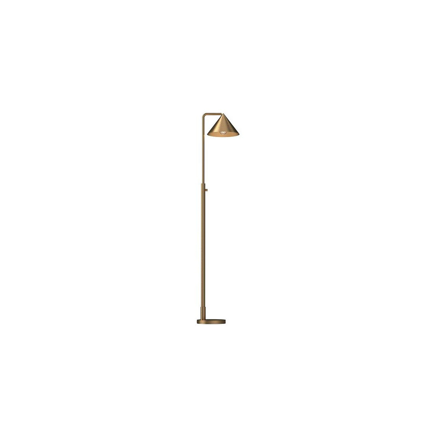 Alora Mood Remyck Stehlampe in Gold/Messing mit Kegelschirm aus Metall im modernen Design - Bild 1