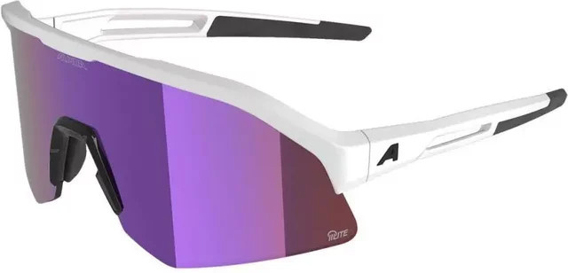 Alpina Sonic HR M Q-lite Sonnenbrille, Unisex, Vollrand, weiß, Kunststoff - Bild 1