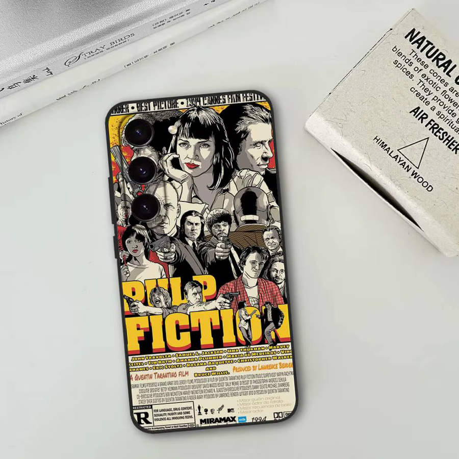 Pulp Fiction Handyhülle Soft Cover für Samsung Galaxy S21 S22 S23 S24 S25 S26 Ultra FE Plus 5G A52S in Multicolour - Bild 4