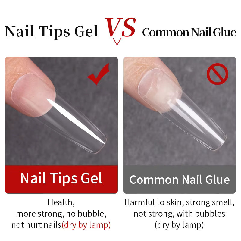 AWStorG Nagelspitzen-Klebergel, 15 ml, transparent, glänzend - Bild 5