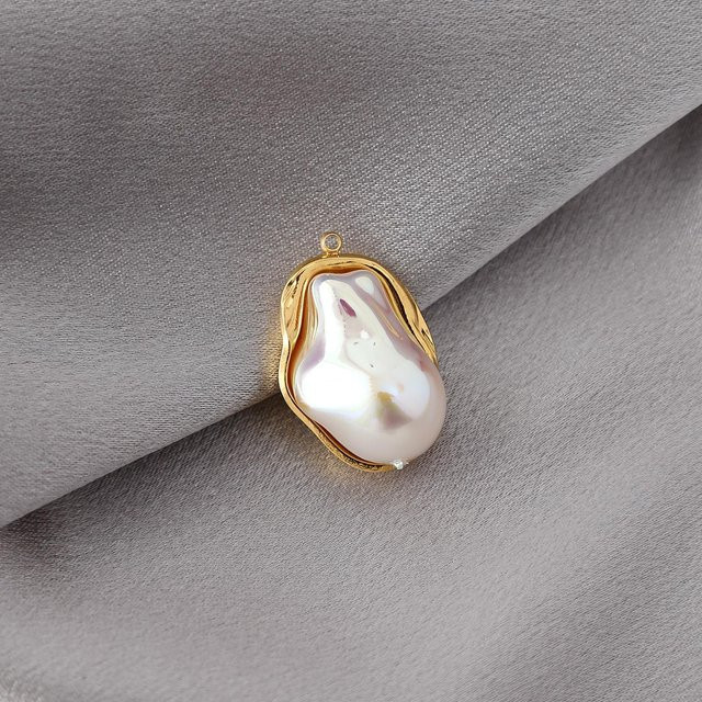 YULIN Perlenanhänger, Edelstahl, Gold, Unisex - Bild 1