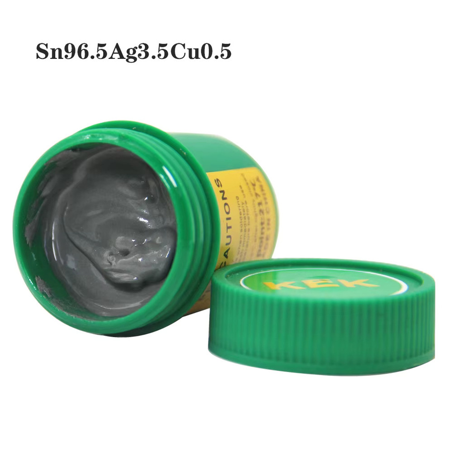 KEK Bleifreie silberhaltige Lotpaste Sn96.5Ag3.0Cu0.5 mit stark leitender Wirkung und Schmelzpunkt 217 °C - Bild 2
