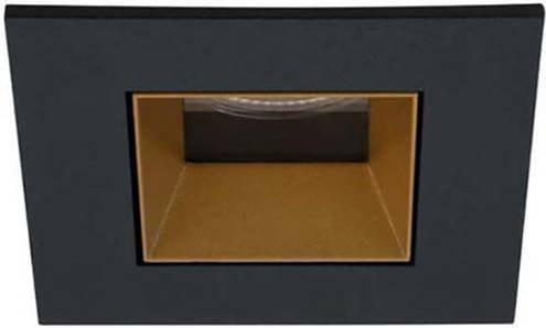 Brumberg LED-Einbauleuchte quadratisch in Schwarz oder Gold/Messing mit 9W und warmweißem Licht - Bild 1