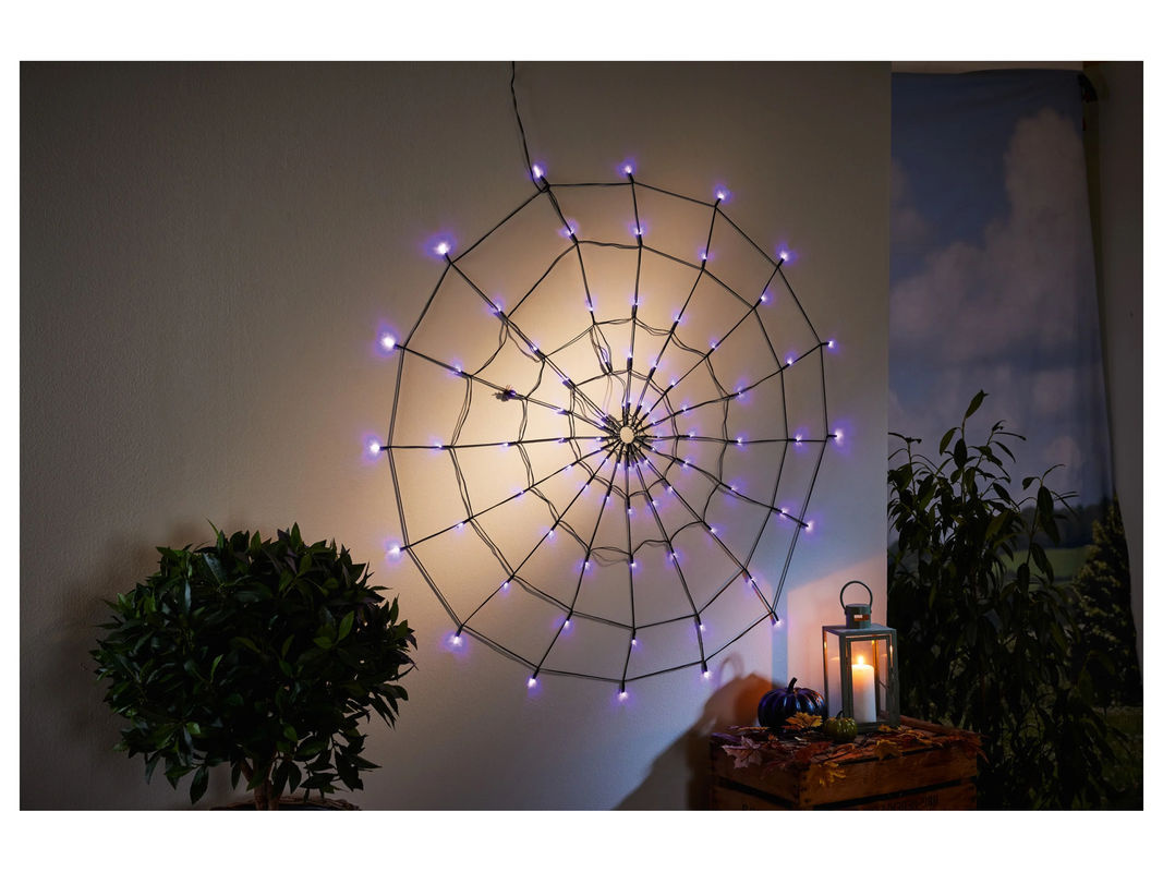 LIVARNO HOME LED-Spinnennetz in Lila - Bild 3