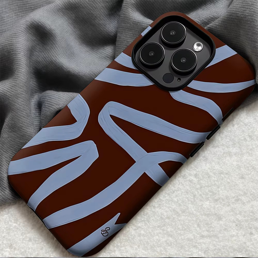 MOCHA RIBBON Robuste Handyhülle für iPhone 17 16 15 14 13 Pro Max Plus mit Magnetfunktion, braun - Bild 4