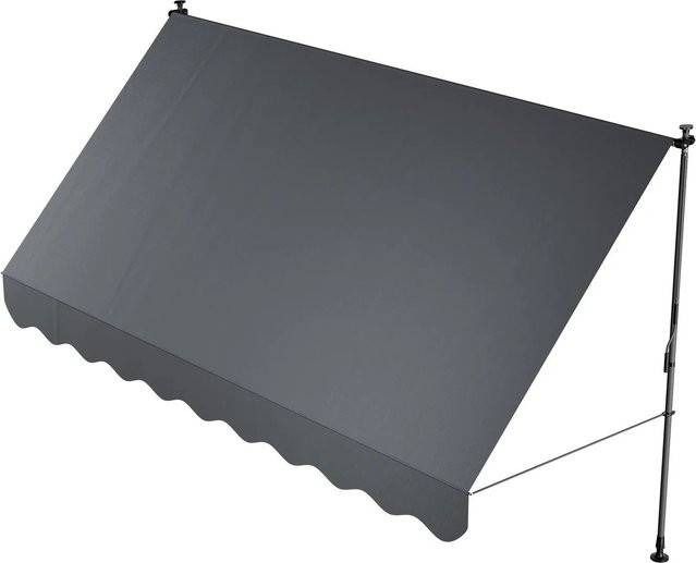 Juskys Klemmmarkise Kapstadt Grau B/H: 350 x 120 cm - Bild 1