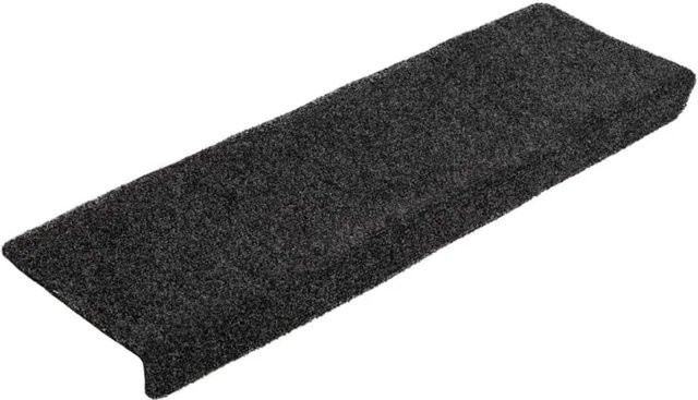 5er Set vidaXL Treppenmatten aus Nadelvlies in Schwarz, rutschfest und selbstklebend, B/T/H: 65 x 21 x 4 cm - Bild 1