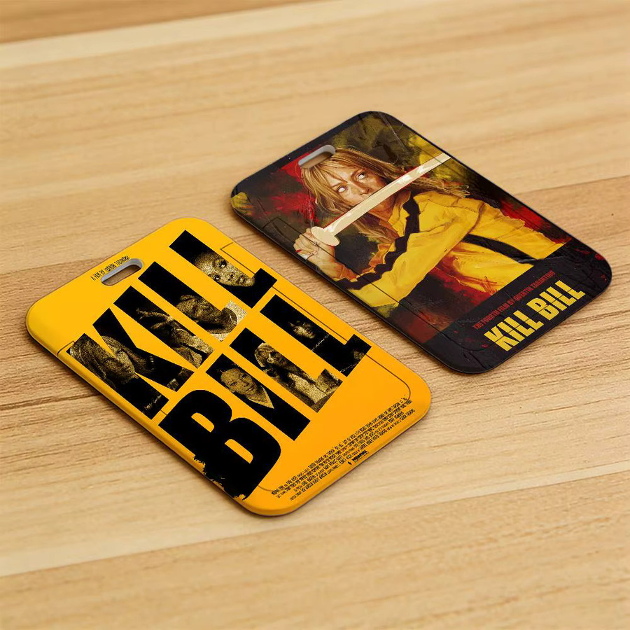 Kill Bill Hot Movie Transparenter Kartenhalter aus Kunststoff mit Lanyard in Gelb und Transparent - Bild 4