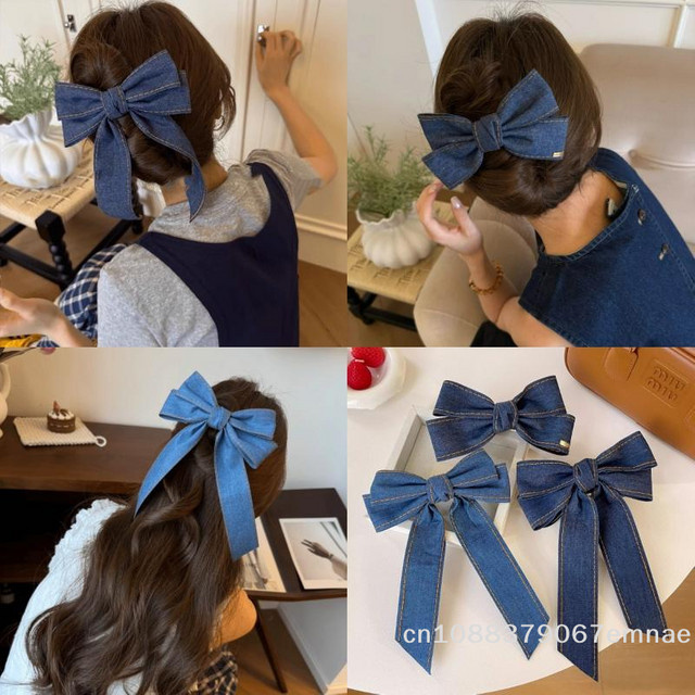JETTING Haarspangen Denim-Blau, Damen - Bild 1
