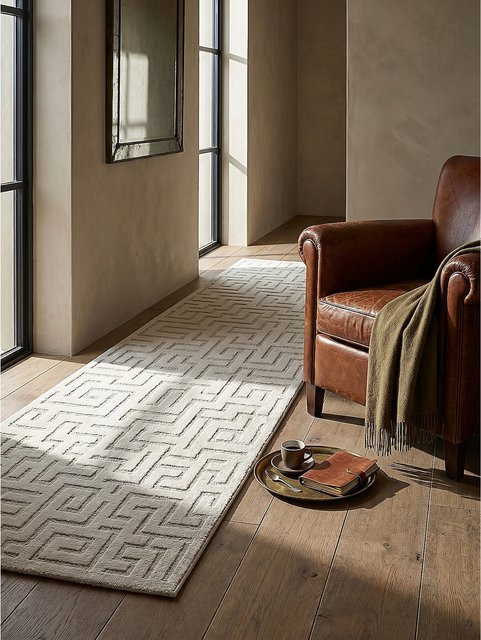 Pflegeleichter Läufer Kadima Design von MUOTA in Beige, B/T: 80 x 150 cm - Bild 1