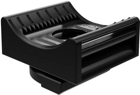 Hebotec KBS-C16 2,0 8-35 20 Klettbandsockel in Schwarz, 10 Stück - Bild 1