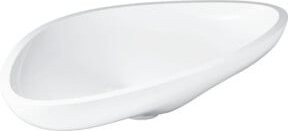 Hansgrohe Axor Massaud Aufsatzwaschschüssel aus Mineralguss in Weiß, Oval, B: 80 cm, T: 45 cm - Bild 1