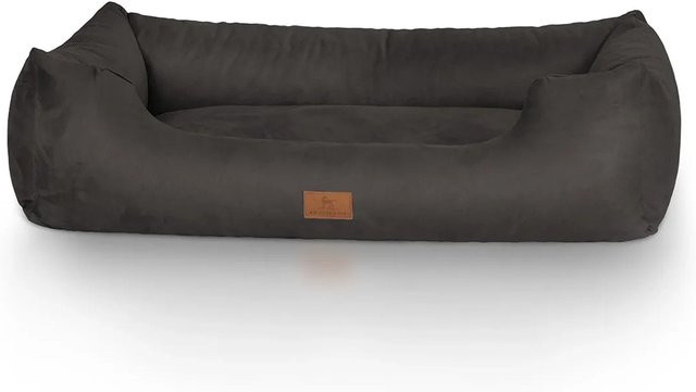 Knuffelwuff Hundebett Dreamline Velours Schwarz XXL B: 120 cm, T: 85 cm - Bild 1