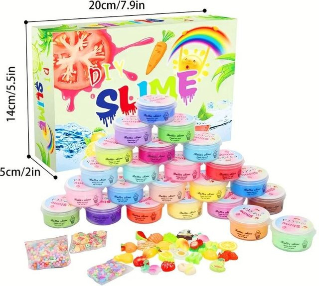 Fashnics Magisches Einhorn Regenbogen Schleim Knetspielzeug, Gelb, ab 14 Jahre - Bild 1