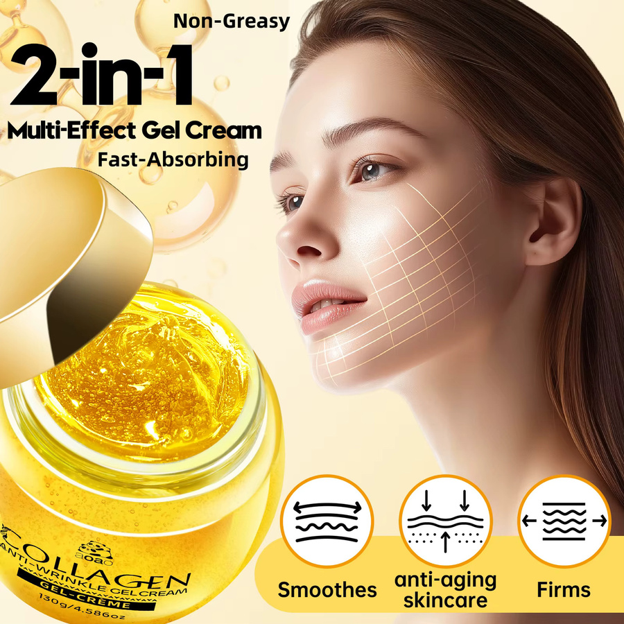 aoao Kollagen-Gel-Creme mit Retinol und Hyaluronsäure, Gesicht - Bild 3