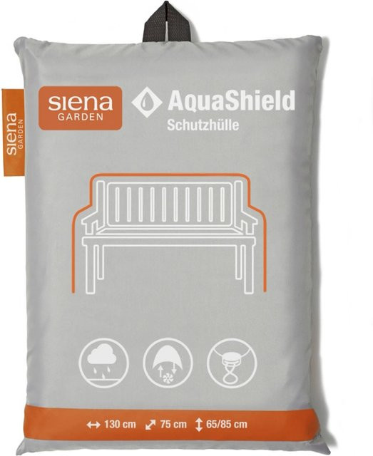 Siena Garden AquaShield Schutzhülle für 2er Bank, Hellgrau, Breite: 130 cm, Tiefe: 75 cm, Höhe: 65-85 cm - Bild 1