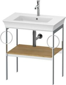 Duravit Waschtisch-Konsole White Tulip in White, B: 68,4 cm, T: 45 cm - Bild 1