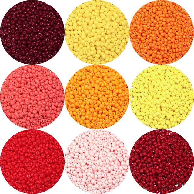 Louleur Glas-Reisperlen, einfarbig, 4 mm, Rocaillesperle - Bild 1
