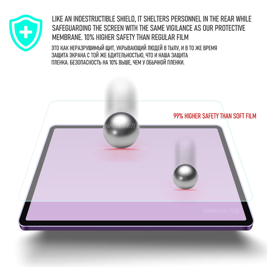 Xiaomi Redmi Pad 2 Displayschutzfolie aus gehärtetem Glas, 2 Stück, transparent, HD-klar und kratzfest - Bild 3