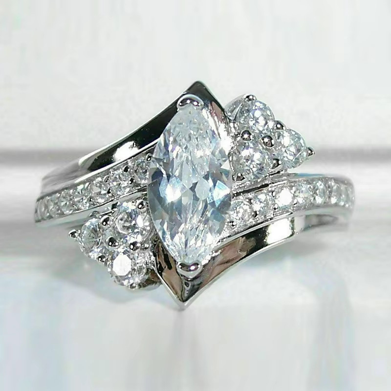 Huitan Ring, Kristall, Zirkonia, Silber, Damen - Bild 2