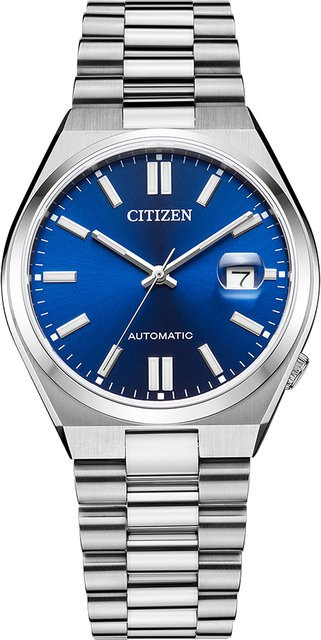 Citizen Armbanduhr Automatik, Edelstahl, Blau, 40 mm, Herren - Bild 1
