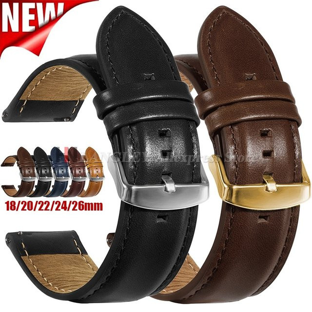 Uhrenarmband Echtleder, Braun, Unisex - Bild 1
