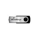MediaRange USB Stick MediaRange Serie, 64 GB, USB 2.0, Drehkappengehäuse, schwarz-silber, B: 11 mm, T: 11 mm, H: 56 mm - Bild 2