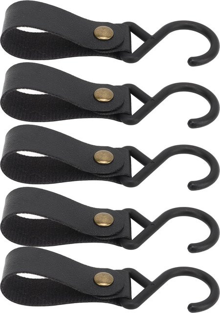15 Stück Fishine Leder S-Haken hochfest und multifunktional für Outdoor-Camping in Braun - Bild 1