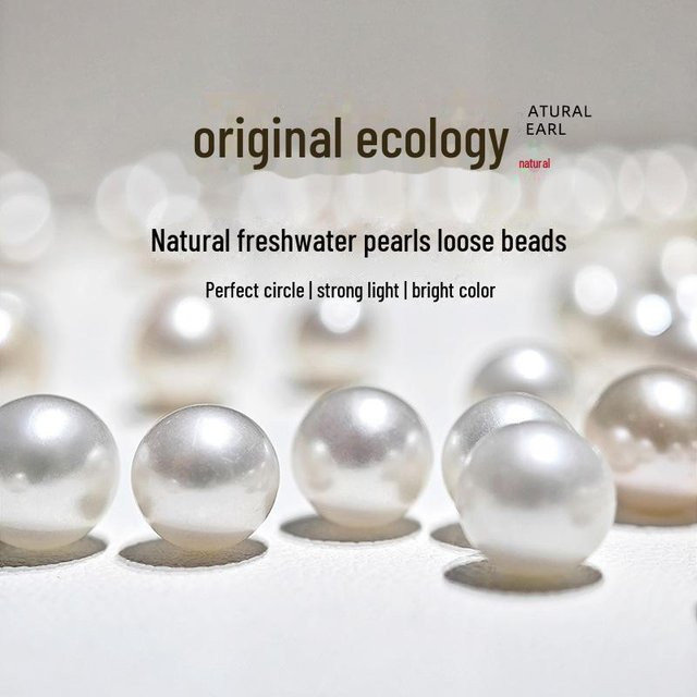CreativeCorner Natur-Süßwasserperlen, weiß, rund, 4-5mm, Unisex - Bild 1