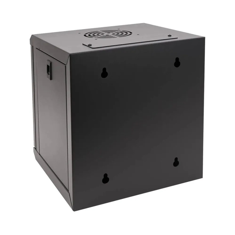 HMF Serverschrank Netzwerkschrank 6HE Wandgehäuse 10 Zoll Schwarz - Bild 2