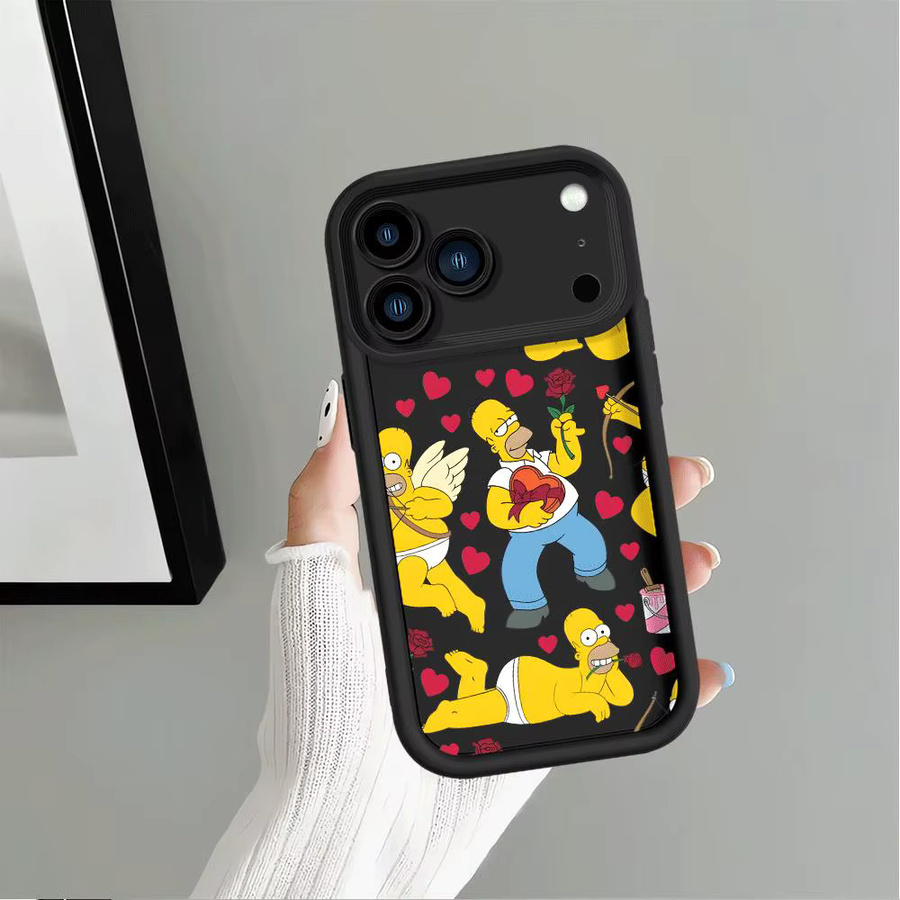 Handyhülle The Simpsons mit Homer Simpson Design für iPhone 11 bis iPhone 17 Pro Max Soft Cover Multicolor - Bild 2