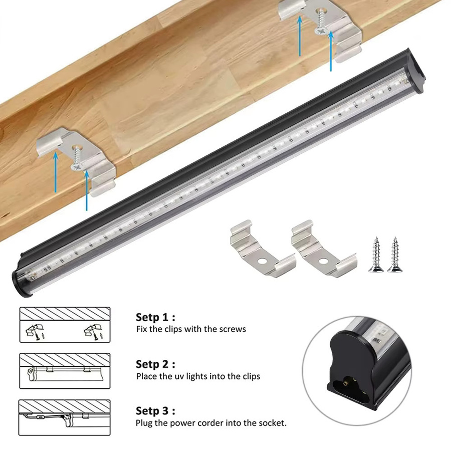 YNL USB UV Schwarzlicht T5 T8 UV-Röhre für Party, Disco und Bühne, Farbe: Schwarz - Bild 2