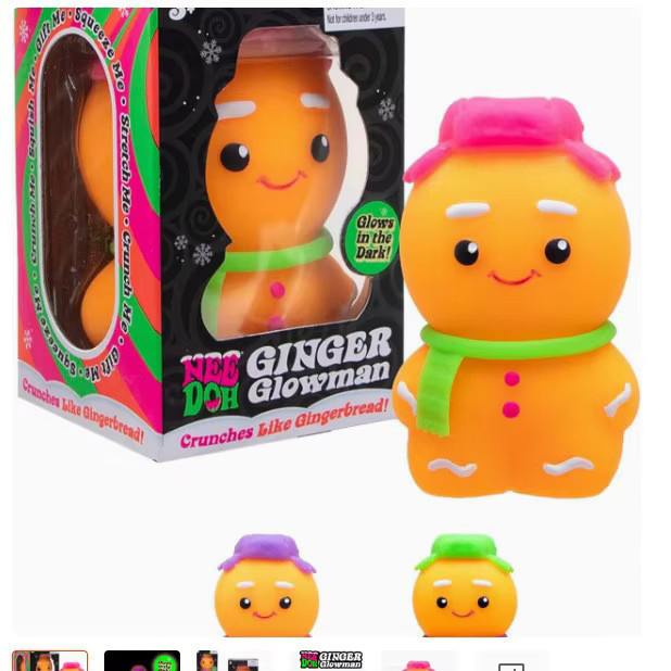 Schylling NeeDoh Lebkuchenmann, Squishy-Spielzeug, ab 3 Jahren - Bild 2