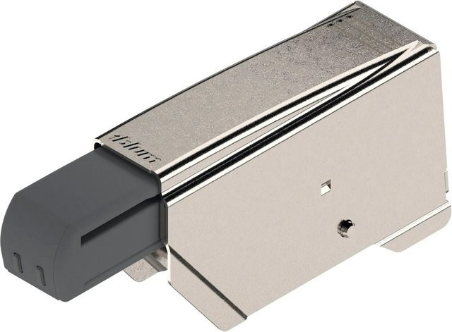 Blum Aufsteckteil-Scharnier Blumotion 973A Hochgekröpfter Bandarm aus Stahl, vernickelt, Silber - Bild 1