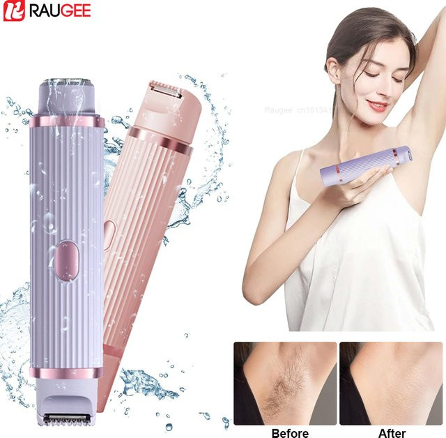 Peicon Epilierer Dual Head, Elektrischer Rasierer für Gesicht und Körper, Pink, Damen - Bild 1