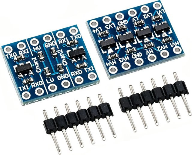 Bidirektionales IIC I2C Logikpegel-Konverter Modul 3,3V zu 5V mit Schalter für Arduino, Blau - Bild 1