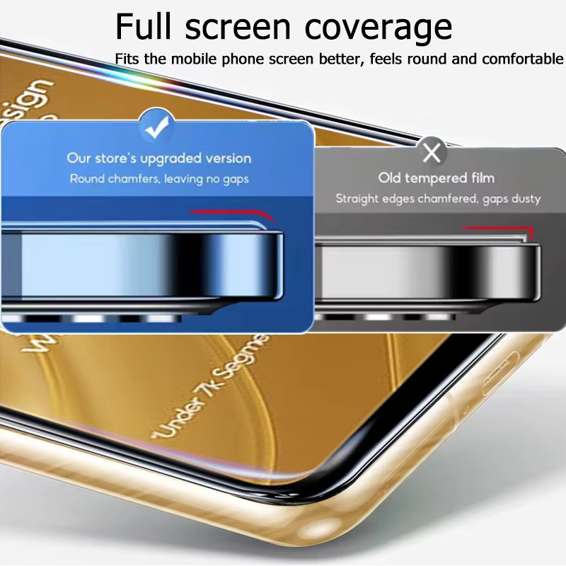 3er-Pack Xiaomi Poco C71 Schutzglas mit 9H Härtegrad und Fingerabdruck-Entsperrung, transparent, HD Displayschutzfolie zur vollständigen Abdeckung - Bild 4