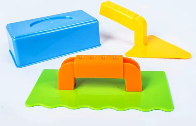 MSFTOYS Strand Spielzeug Set Schaufel Graben Werkzeuge 3-teiliges Set - Bild 1
