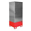 Gefahrstoffschrank Bauer Südlohn GS-1 aus Stahlblech, unterfahrbar für 1 x 200 l Fass, Farbe: Rot, B/T/H: 84,0 x 69,0 x 193,0 cm - Bild 2
