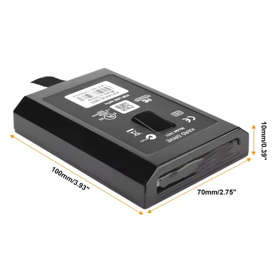 Gryan HDD-Internes Gehäuse für Xbox 360 Slim in Schwarz - Bild 3