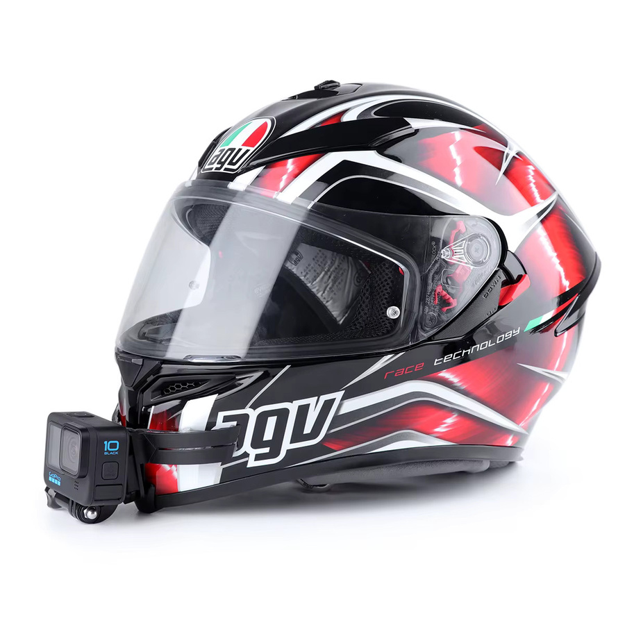 Motorradhelm Kinnständer Halterung für GoPro Hero 7 8 9 10 11 und Action Kameras in Schwarz - Bild 3