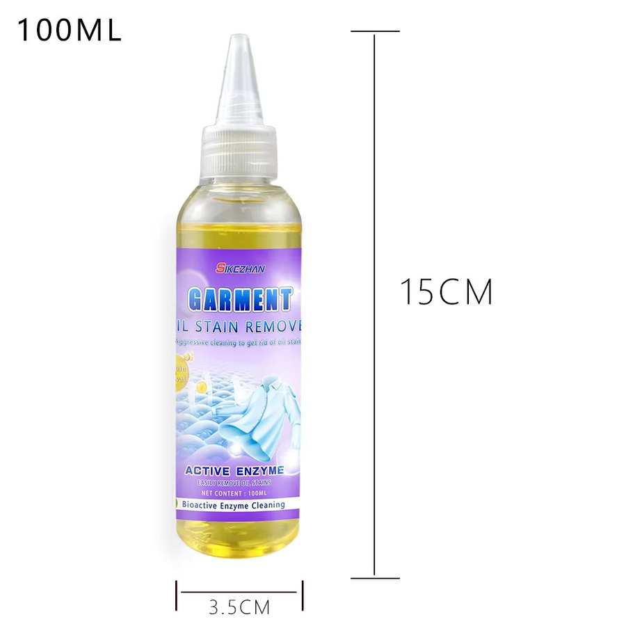 SIKEZHAN Professioneller Öl-Fleckenentferner für Kleidung und Stoffe, 100ml, transparent - Bild 3