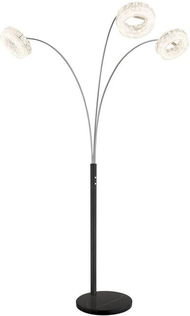 GLOBO Stehleuchte LAUREL in Schwarz mit transparentem Acryl und Glas, B/T/H: 102 x 82,5 x 190 cm - Bild 1