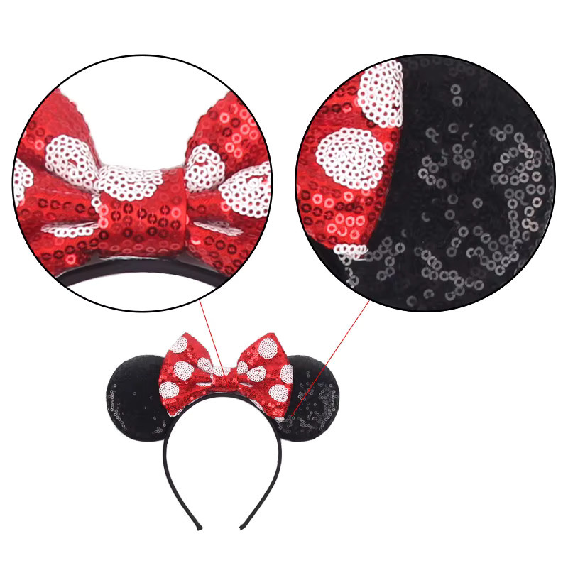 HEROCROSS Mickey-Ohren-Stirnband und Scrunchies, Kinder - Bild 1
